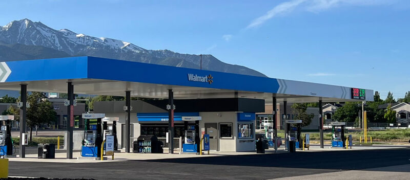 Walmart Kiosk and Fuel Canopy